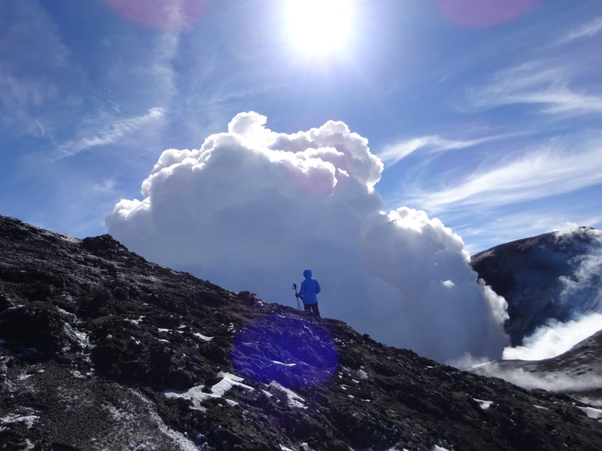Vulcano Etna 3340 m a sci